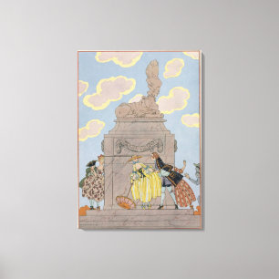 Mandoline, illustration for 'Fetes Galantes' by Pa Canvas Print