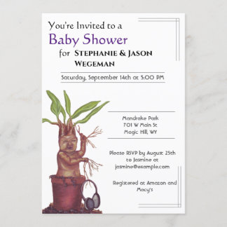 Mandrake Baby Shower Invitation