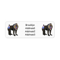 Mandrill cartoon illustration