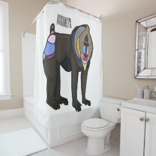 Mandrill cartoon illustration