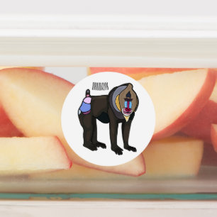Mandrill cartoon illustration