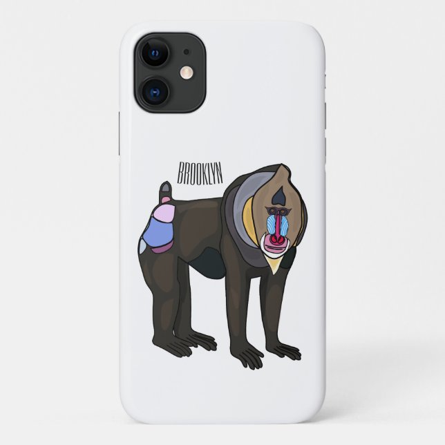 Mandrill cartoon illustration Case-Mate iPhone case (Back)