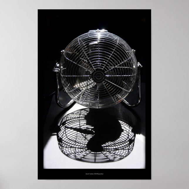 Mandrill Fan BW Still Life Photography S Poster (Front)