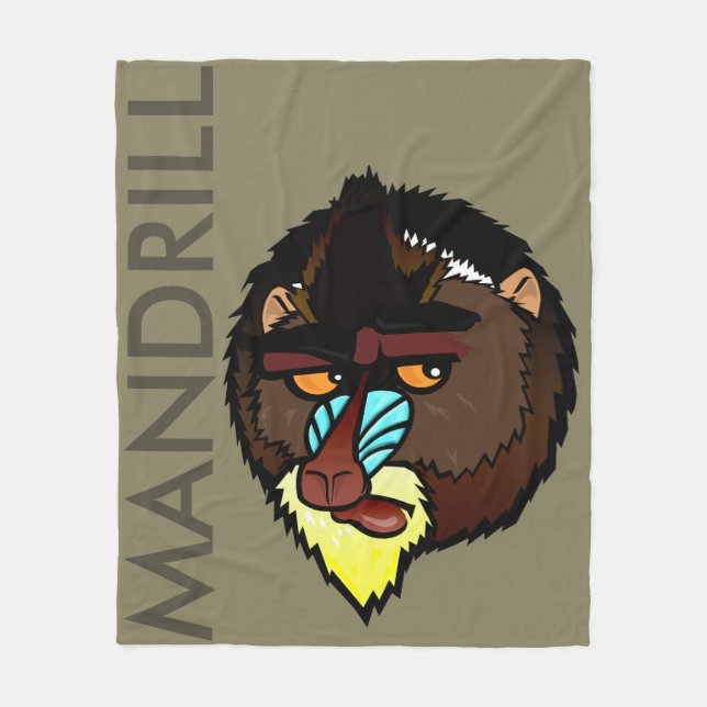 MANDRILL FLEECE BLANKET (Front)