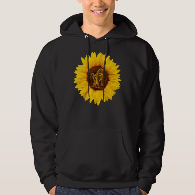 Mandrill Gift For Women Men Monkey Baboon Sunflowe Hoodie (Front)
