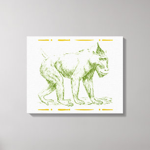 Mandrill Monkey Canvas Print