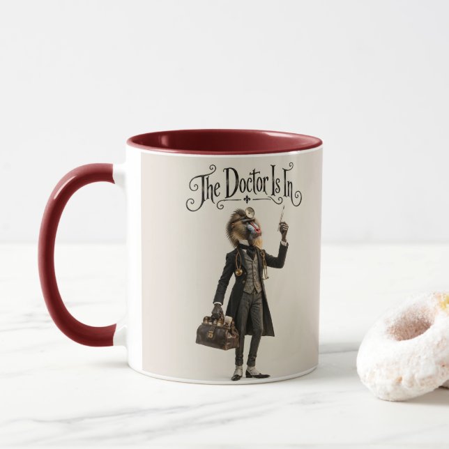 Mandrill Physician Mug (With Donut)