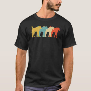 Mandrill Vintage Retro Monkey Baboon Lover 60s 70s T-Shirt