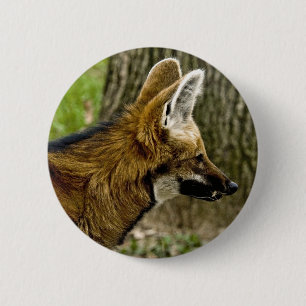 Maned Wolf  1529 Button