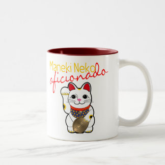 Maneki Neko Aficionado Two-Tone Coffee Mug