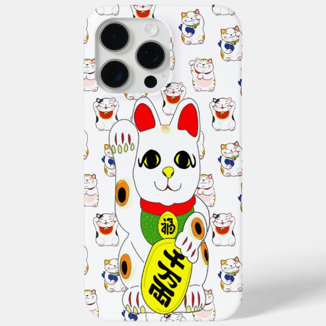 Maneki Neko Apple 15 iPhone Case (Back)