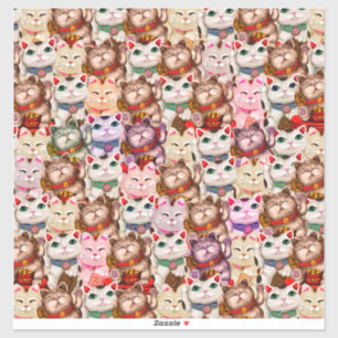 Maneki-neko cats pattern