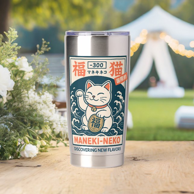 Maneki-Neko Insulated Tumbler (Wedding (Rotated))