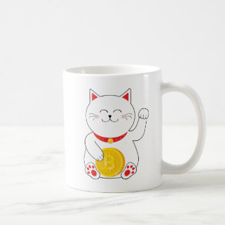Maneki Neko Lucky Cat Bitcoin Mug