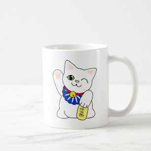 Maneki Neko Lucky Cat Coffee Mug