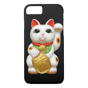 maneki-neko lucky cat japanese charm talisman welc iPhone 8/7 case