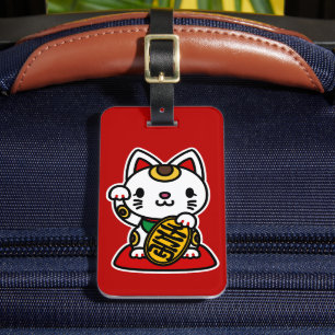 Maneki Neko (Lucky Cat) Luggage Tag