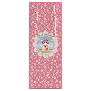 Maneki Neko Lucky Luna Party  Wine Gift Bag