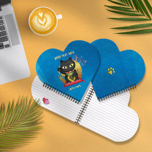 Maneki Neko Lucky Poilue Heart Shaped Notebook