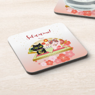 Maneki Neko Lucky Poiluna Coaster