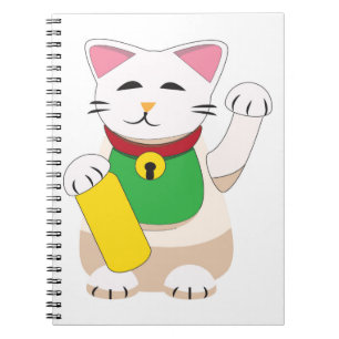 Maneki Neko or Beckoning Cat Notebook