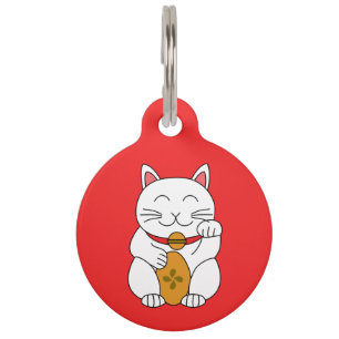 Maneki Neko Pet Tag