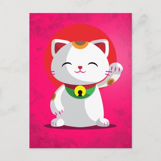 Maneki Neko Postcard (Front)