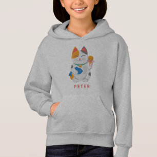 Maneki Neko White Chat, symbole de bonne chance