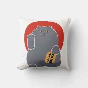 Maneki Taketiyo Throw Pillow