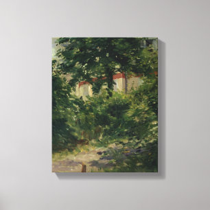 Manet A Corner of the Garden in Rueil, 1882 Canvas Print