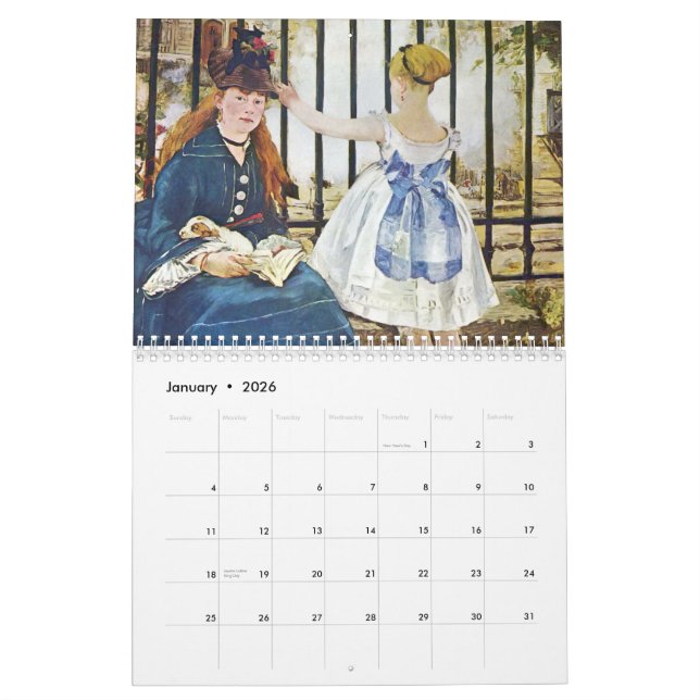 Manet Art 2013 Calendar (Jan 2026)