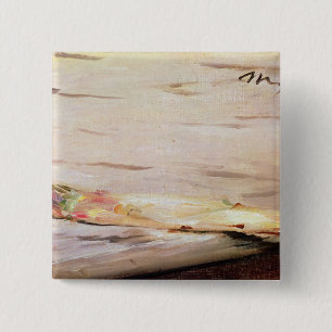 Manet Asparagus, 1880 2 Inch Square Button