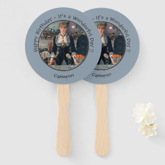 Manet Bar at the Folies-Bergère Party Collection Hand Fan