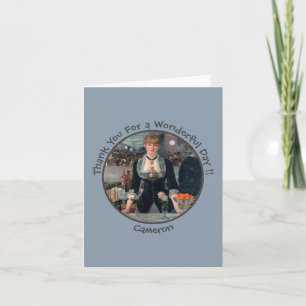 Manet Bar at the Folies-Bergère Party Collection Thank You Card