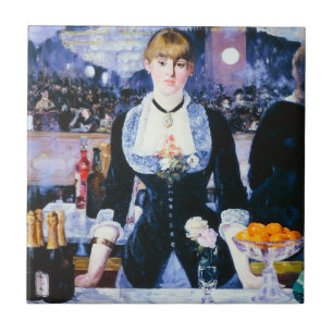 Manet Bar at the Folies Bergere Tile