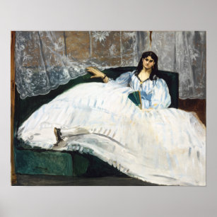 Manet - Baudelaire's Mistress, Reclining Poster