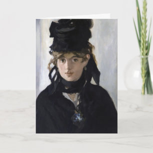 Manet - Berthe Morisot with a bouquet of violets Card