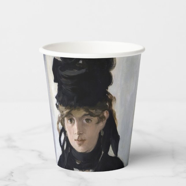 Manet - Berthe Morisot with a bouquet of violets Paper Cups (Front)