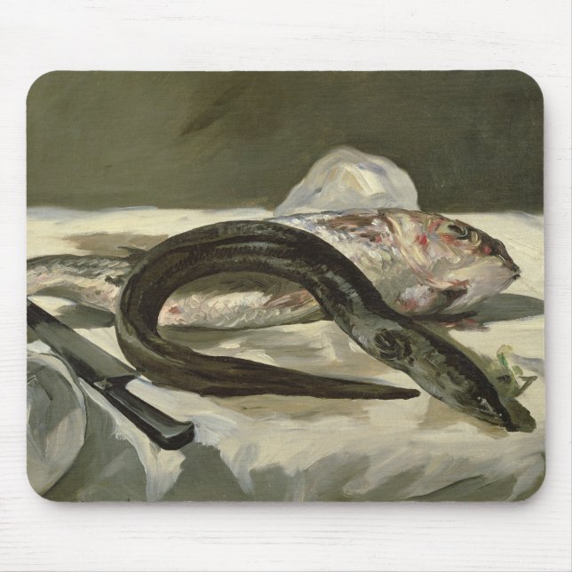 Manet | Eel and Red Mullet, 1864 Mouse Pad (Front)