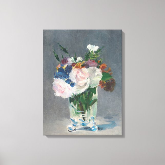 Manet | Flowers in a Crystal Vase, c.1882 Canvas Print (Front)