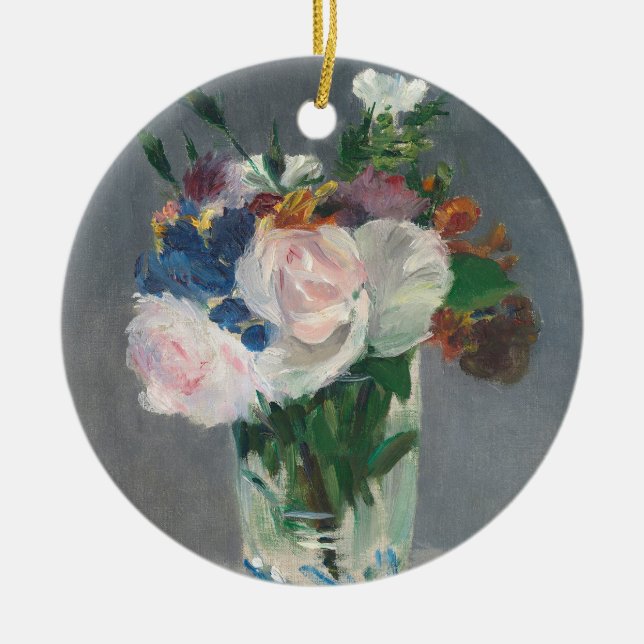 Manet | Flowers in a Crystal Vase, c.1882 Ceramic Ornament (Front)