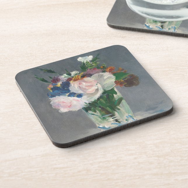 Manet | Flowers in a Crystal Vase, c.1882 Coaster (Left Side)