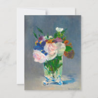 Manet Flowers in a Crystal Vase