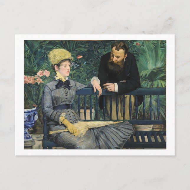 Manet In the Conservatory Postcard (Front)