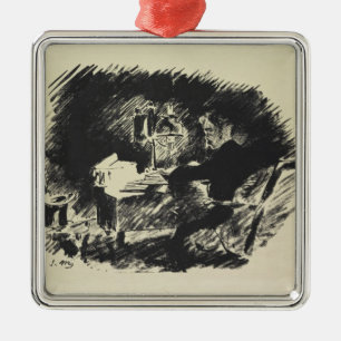 Manet   Le Corbeau , 1875 Metal Ornament