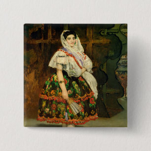 Manet Lola de Valence, 1862 2 Inch Square Button