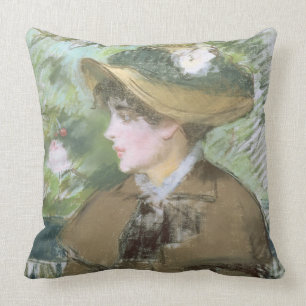 Manet   On the Bench, 1879 Throw Pillow