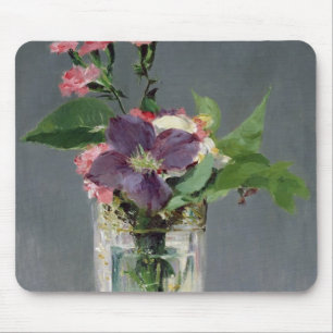 Manet Pinks and Clematis in a Crystal Vase, 1882 Mouse Pad