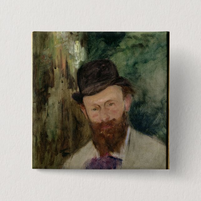 Manet | Portrait of Edouard Manet  c.1880 2 Inch Square Button (Front)