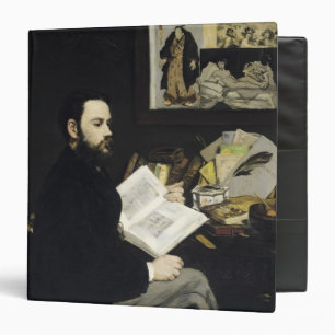Manet Portrait of Emile Zola 1868 Binder